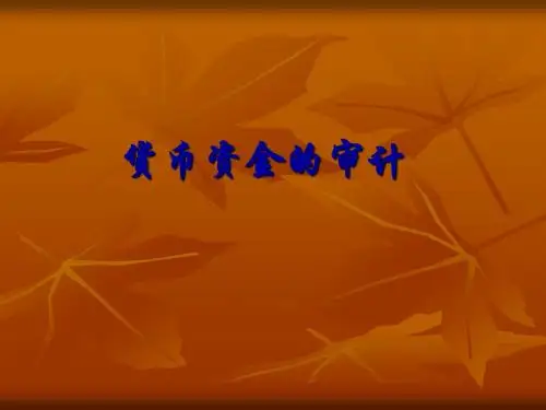 《货币资金的审计》PPT课件