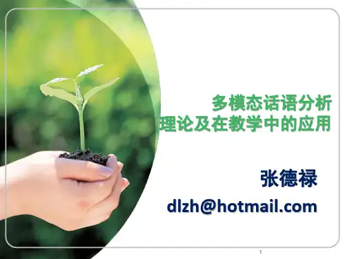 张德禄-多模态话语分析理论与外语教学
