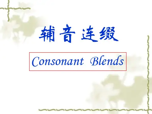 2-辅音连缀