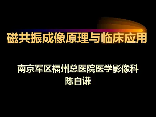 磁共振原理和临床应用
