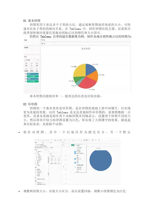 Tableau可视化之多变饼图