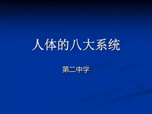 人体八大系统 ppt课件