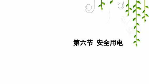 北师大版物理九年级全册第六节 安全用电课件