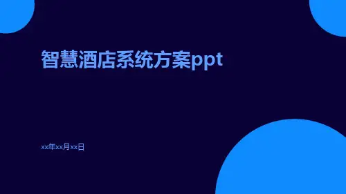 智慧酒店系统方案pppt