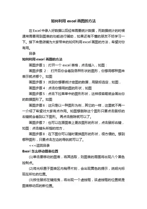 如何利用excel画图的方法
