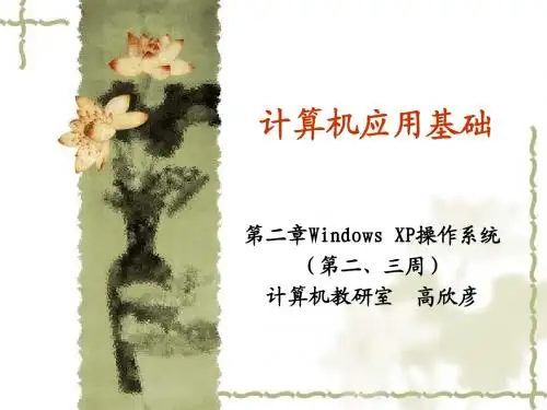 Windows操作(二、三周)