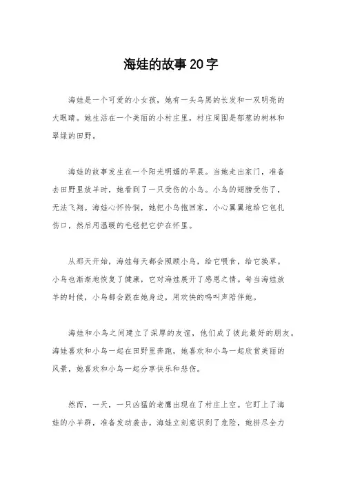 海娃的故事20字