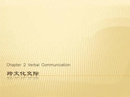 跨文化交际2