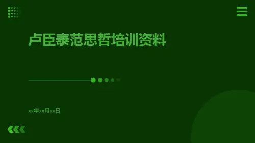 卢臣泰范思哲培训资料