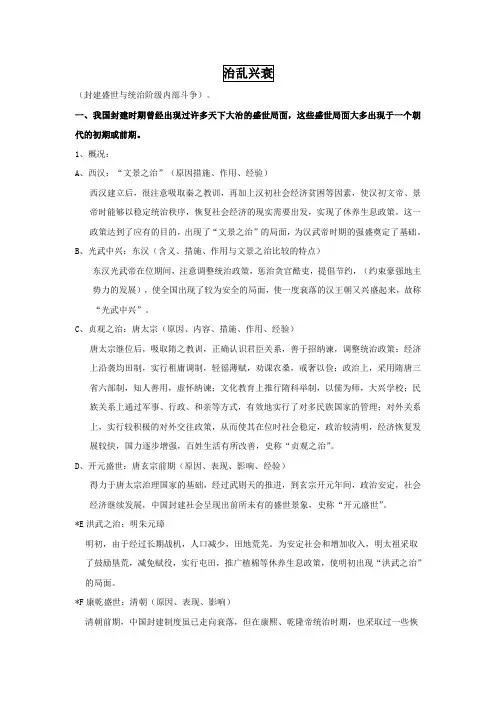 12治乱兴衰
