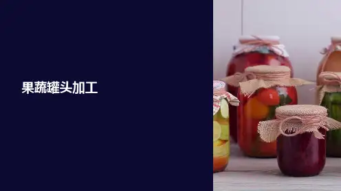 《果蔬罐头加工》课件