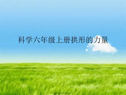 科学六年级上册拱形的力量