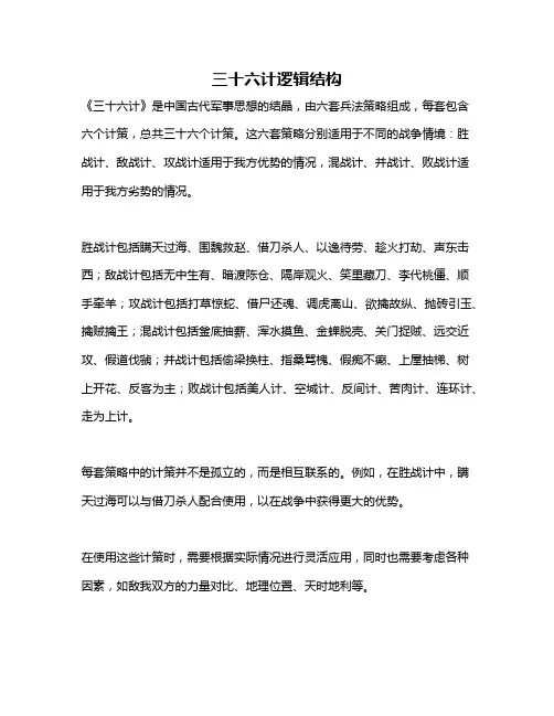 三十六计逻辑结构