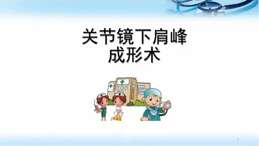 肩关节镜下肩峰成形术医学PPT课件