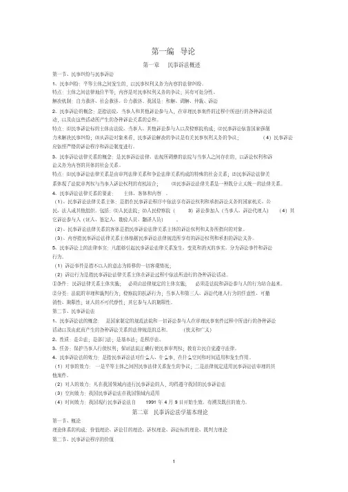 司法考试-民事诉讼法【2020年最新】