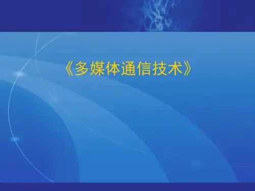 多媒体通信技术