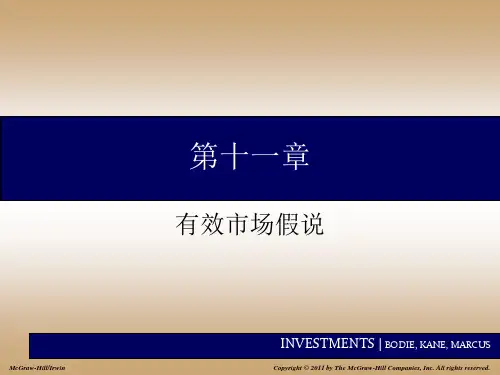 上海财经大学投资学第十一章