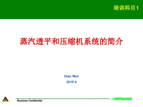 T蒸汽透平和压缩机系统的简介