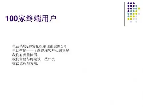电话销售常见问题举例及解答