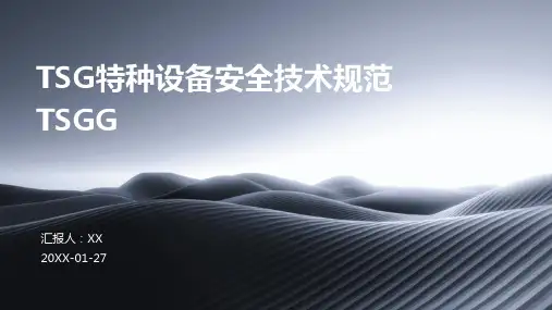 TSG特种设备安全技术规范TSGG