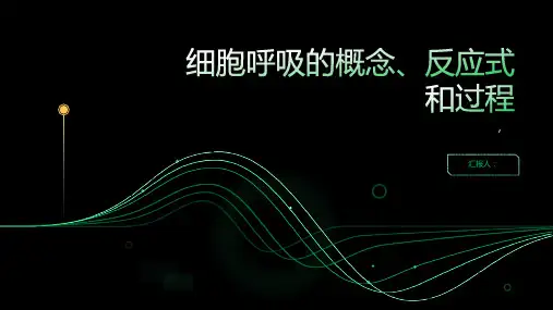 细胞呼吸的概念、反应式和过程