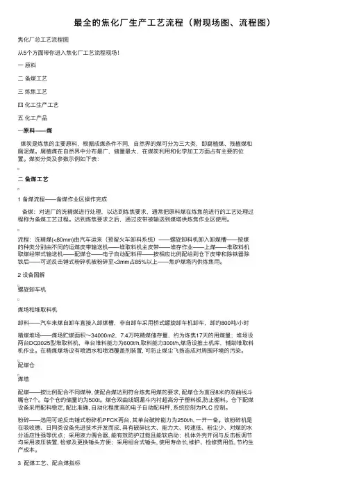 最全的焦化厂生产工艺流程（附现场图、流程图）