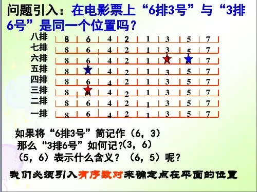 七年级数学7.1.1有序数对(非常好)