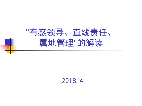 有感领导、直线责任、属地管理解读