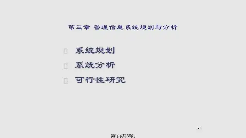 管理信息系统规划与分析PPT课件