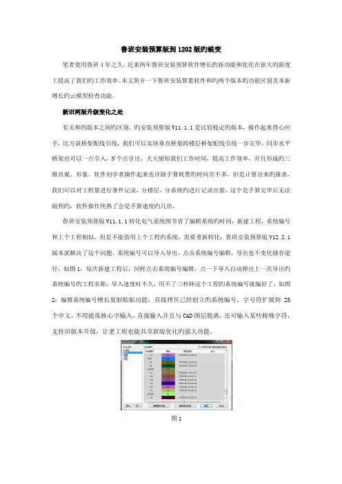 鲁班安装具体预算版版到版的蜕变