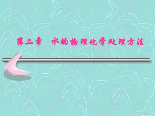 《环境工程学》第二章   水的物理化学处理方法 (2)