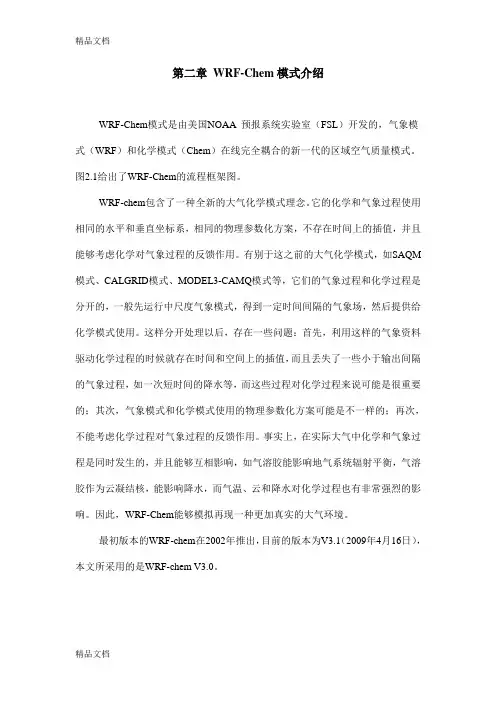 WRF-Chem模式介绍完整版教学内容