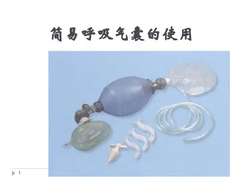 简易呼吸气囊的使用ppt课件