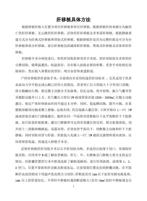 肝移植具体方法-崔子林