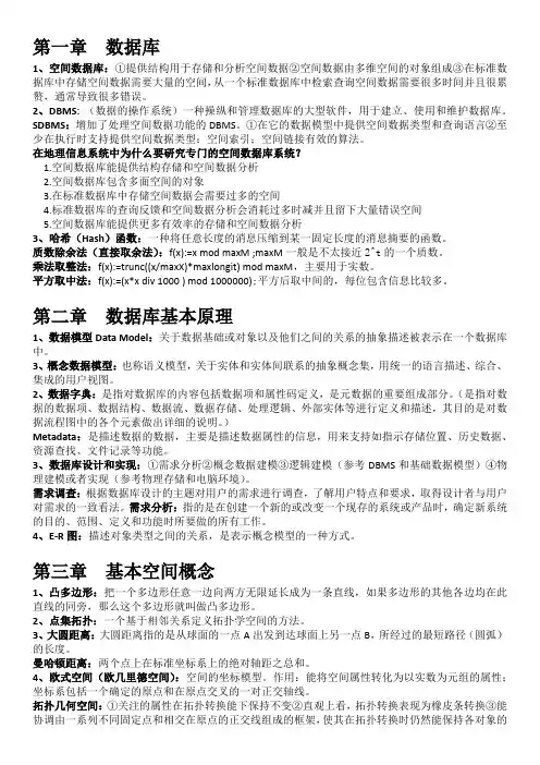 空间数据库资料