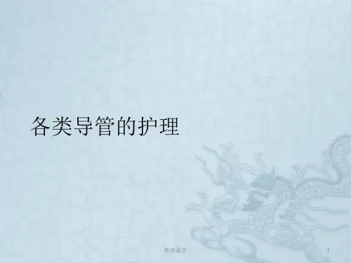 各种导管护理