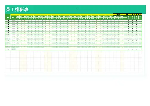 员工排班表(三班次)1 - 副本
