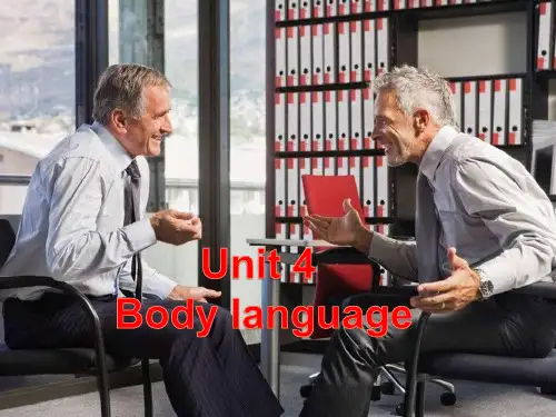 高中英语人教版（）选择性必修一《Unit 4 Body language》课件ppt（30张PPT）