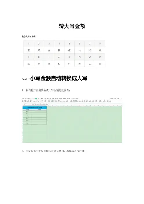 转大写金额