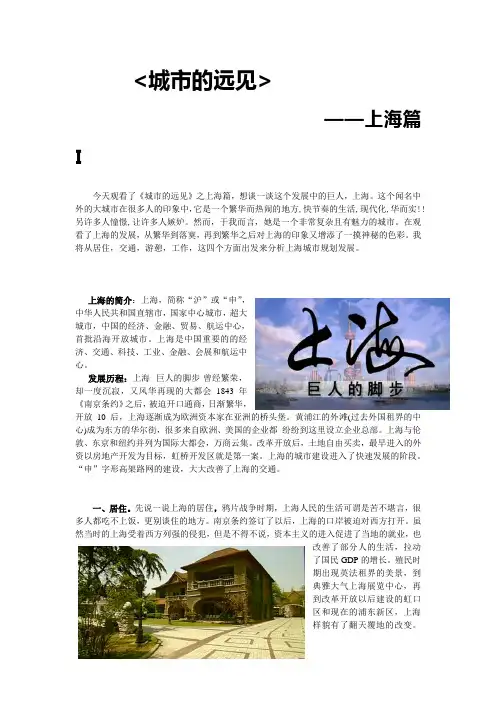 城市的远见