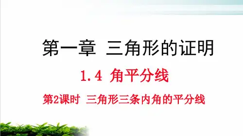 北师大版《角平分线》ppt优秀课件1