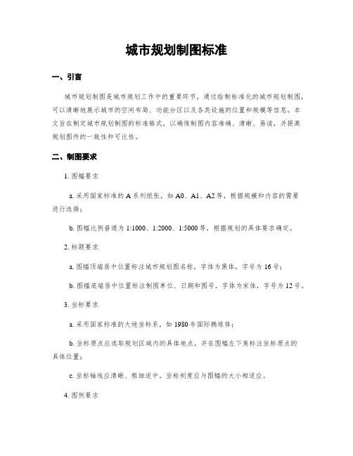 城市规划制图标准
