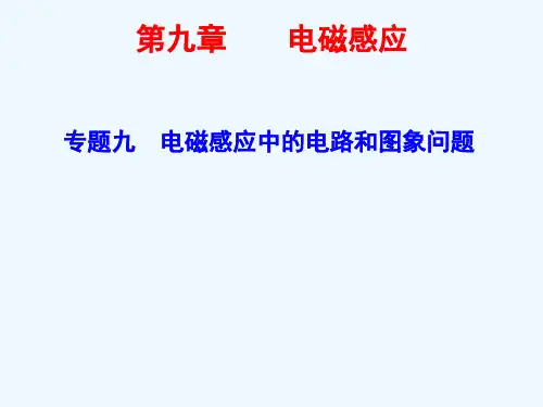2015届高考物理一轮复习配套课件：第九章 专题九 电磁感应中的电路和图象问题
