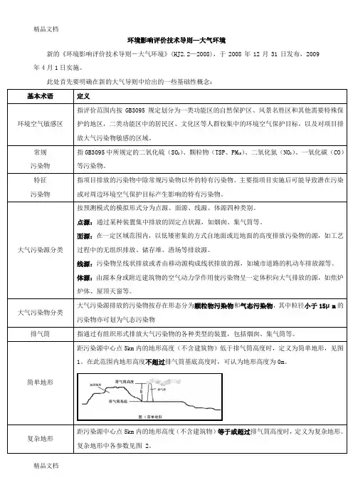 (整理)第3讲 环境影响评价技术导则—大气环境