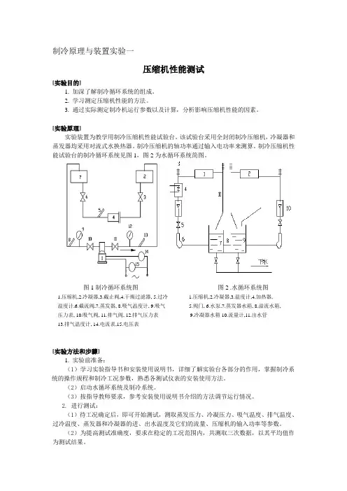 制冷实验指导
