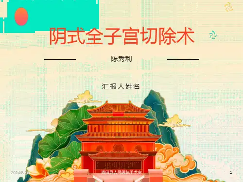 阴式全子宫切除
