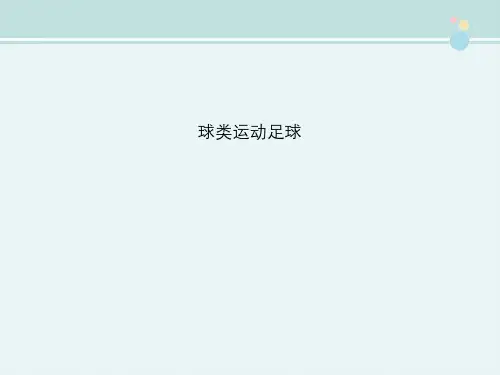 〖最新整理〗《球类运动足球》完整版教学课件PPT