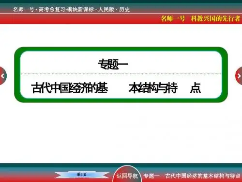 高考历史经济发展史古代中国的商业经济和经济政策