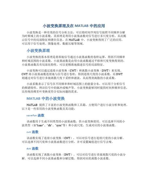 小波变换原理matlab