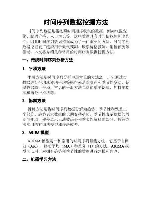 时间序列数据挖掘方法